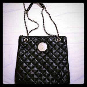 DKNY soft black leather handbag